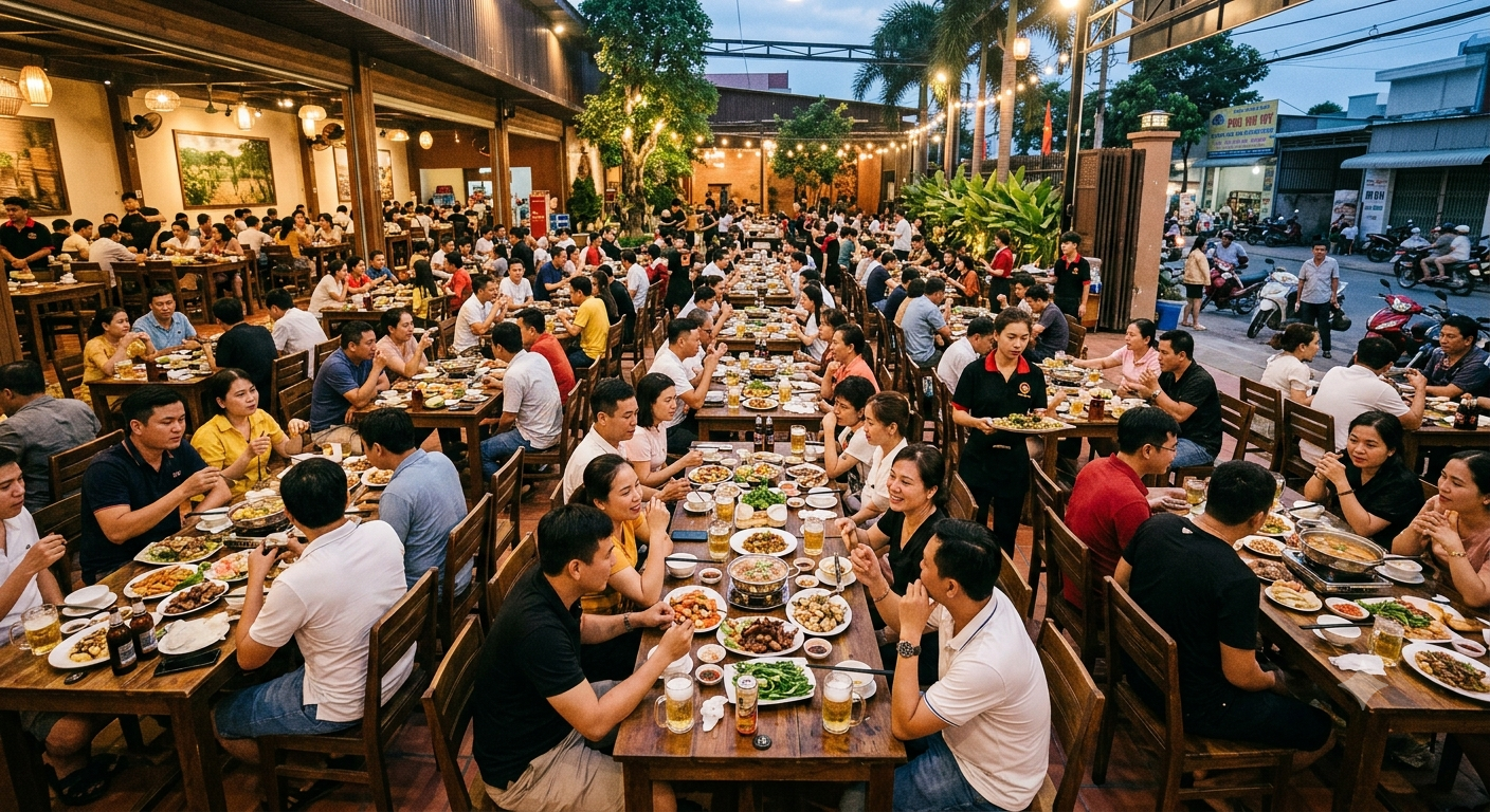 Tổng quan về nhu cầu đặt tiệc và liên hoan tại khu vực Phú Mỹ