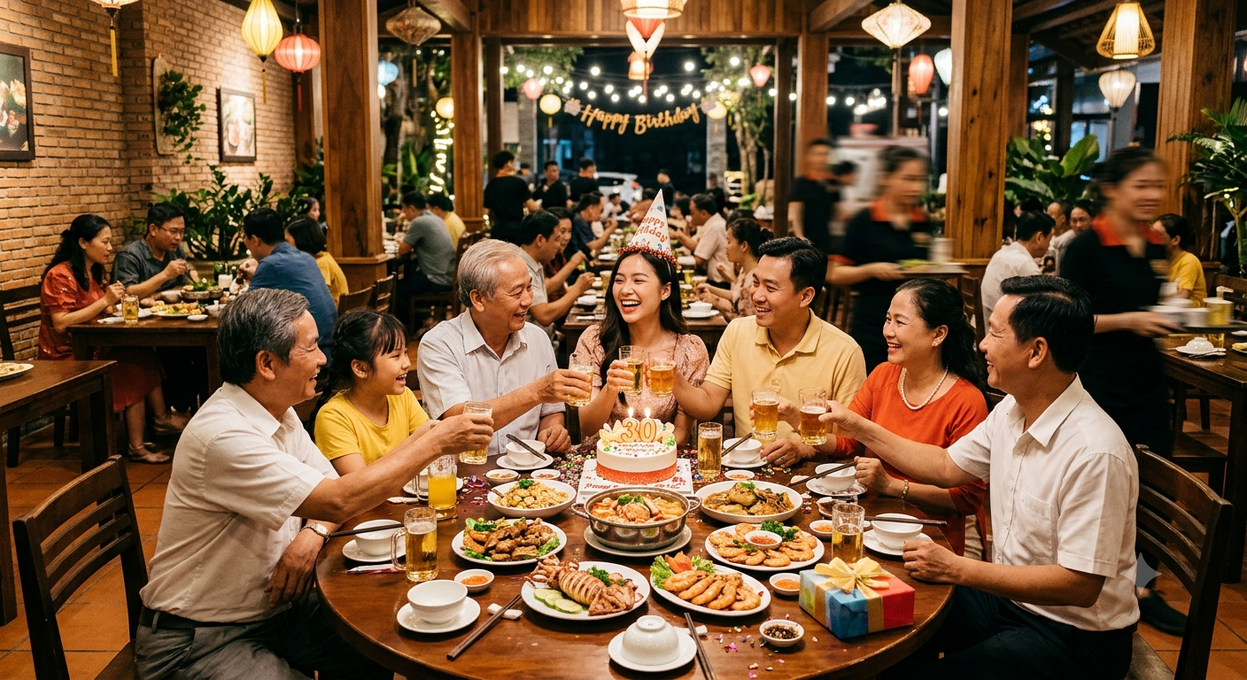 Tiêu chí lựa chọn quán ăn phù hợp để tổ chức sinh nhật