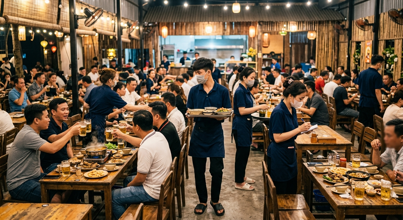 Không gian và phong cách phục vụ tại Tự Do Quán Phú Mỹ