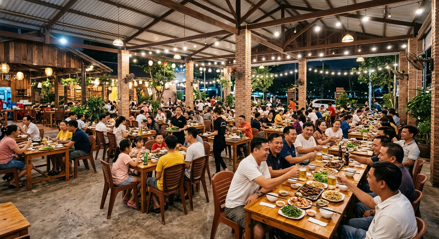 Không gian rộng rãi, thoáng mát và phù hợp cho mọi quy mô đoàn khách