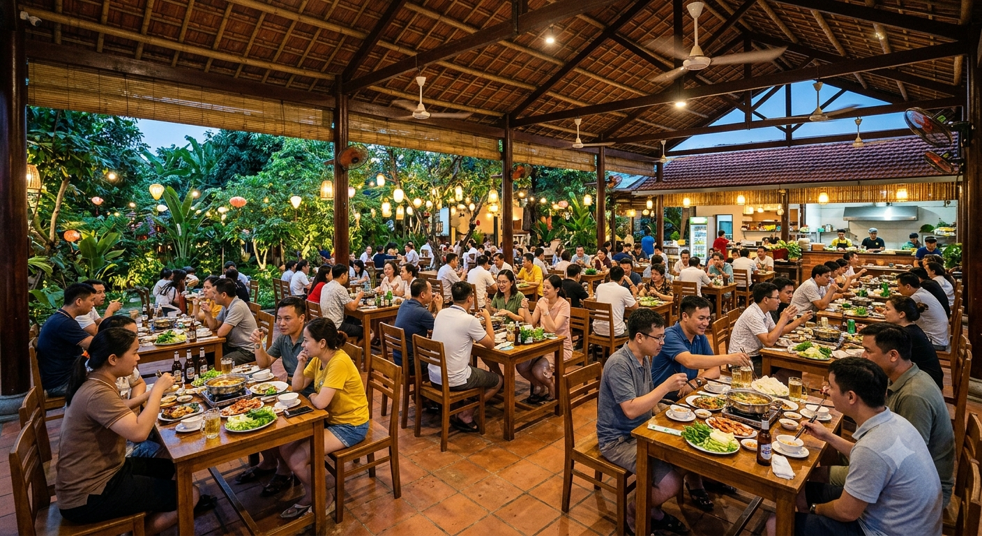 Không gian rộng rãi, thoáng mát phù hợp mọi buổi gặp mặt